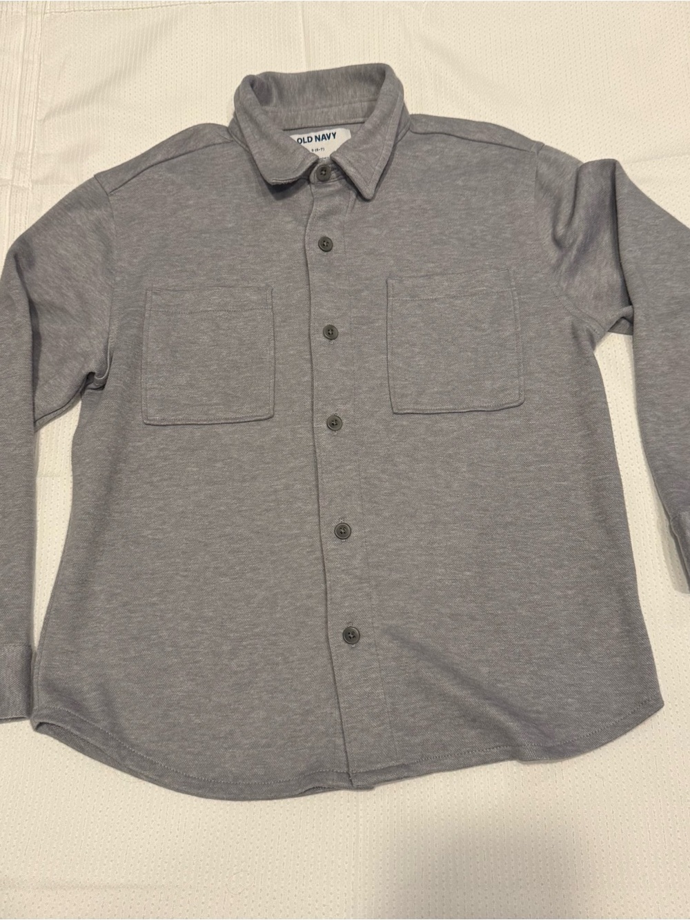 Old Navy Gray Kids Soft Button-Down Shirt